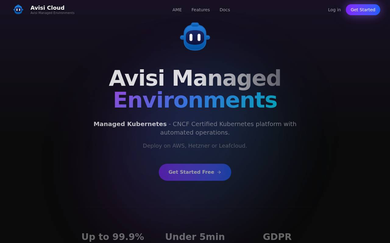 Screenshot of avisi.cloud