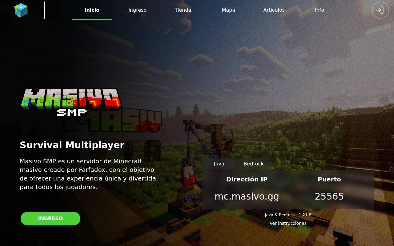 Screenshot of masivo.gg