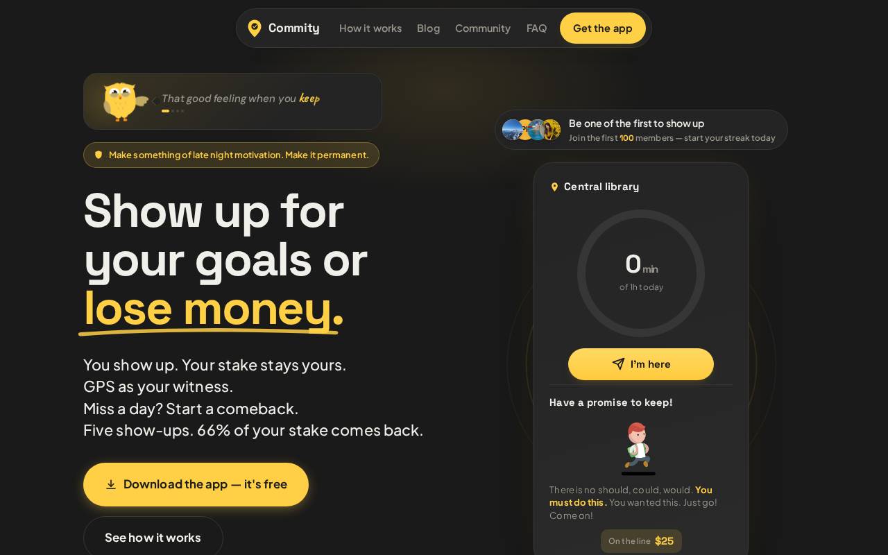 Screenshot of thecommity.com