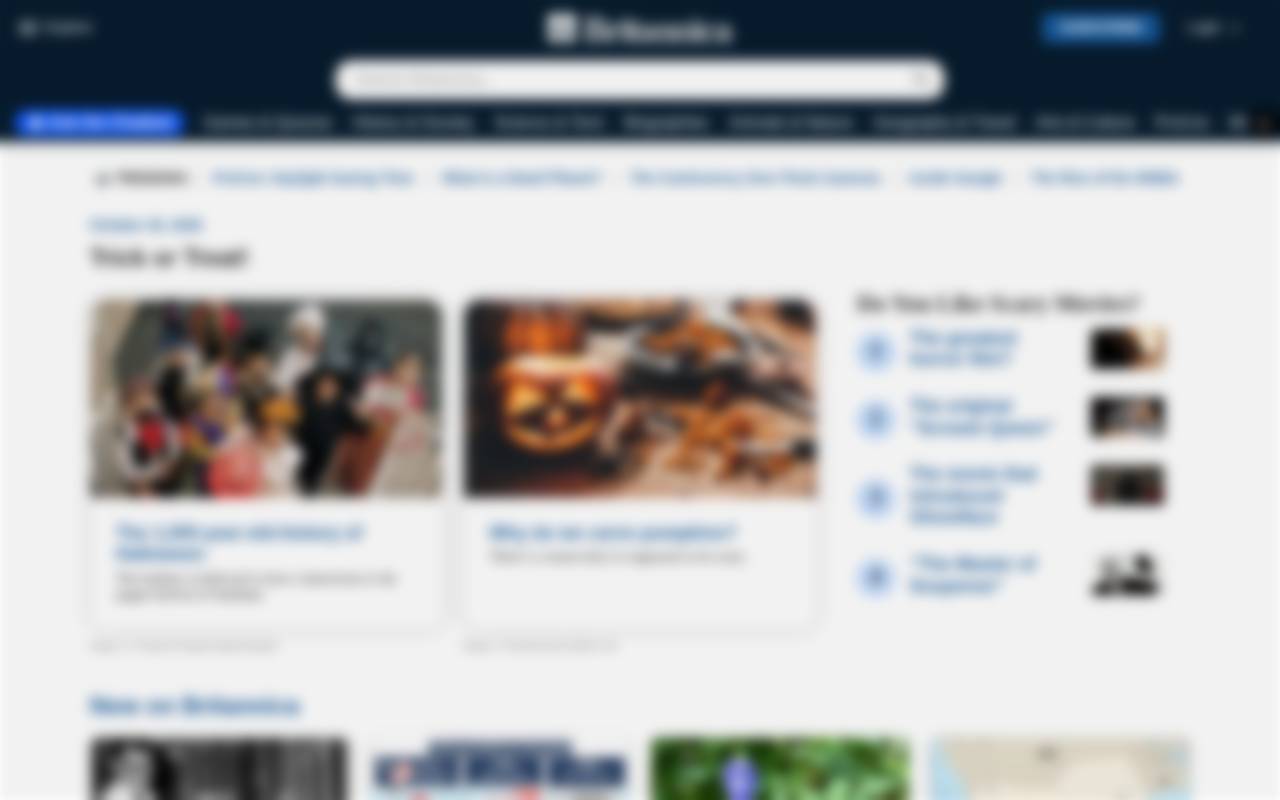 Screenshot of britannica.com