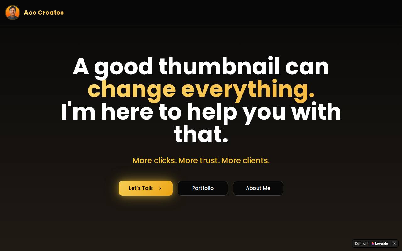 Screenshot of acecrtes.lovable.app