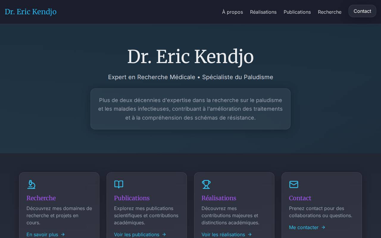 Screenshot of academic-profile-builder.lovable.app