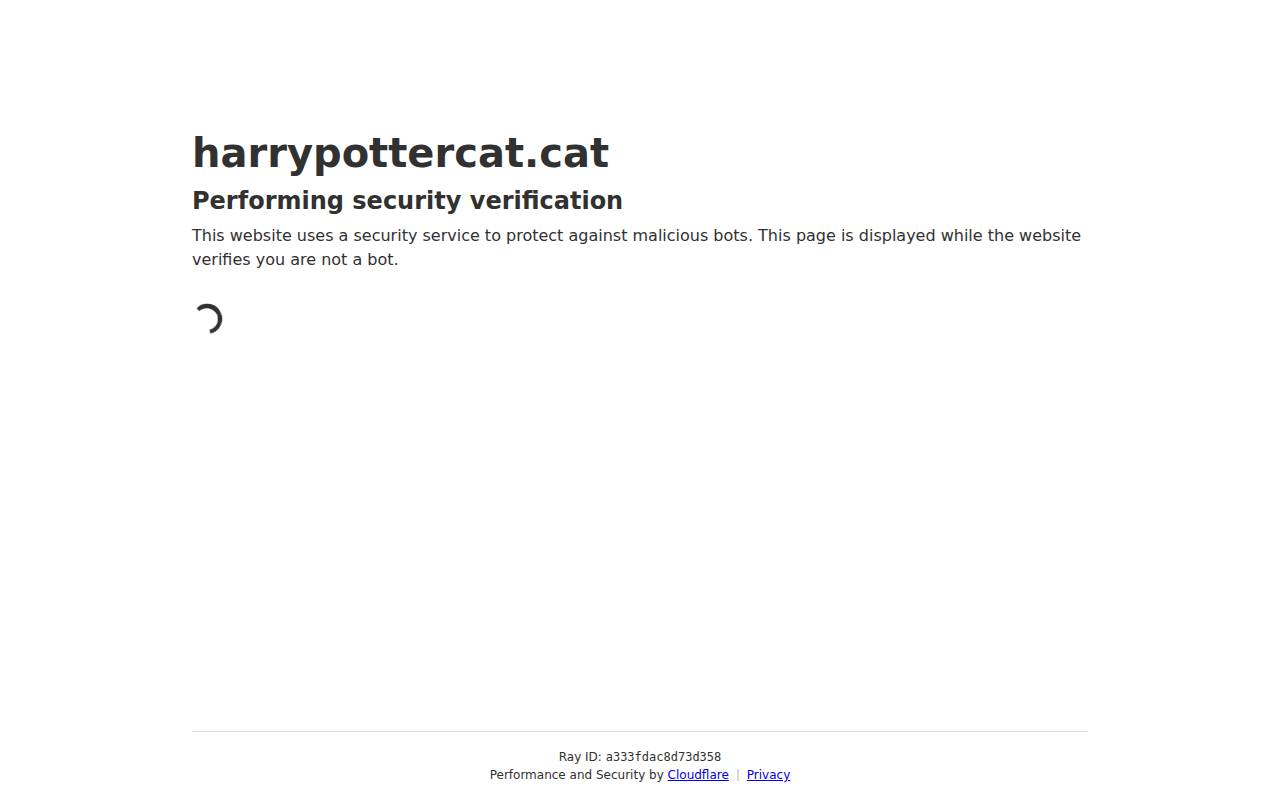 Screenshot of harrypottercat.cat