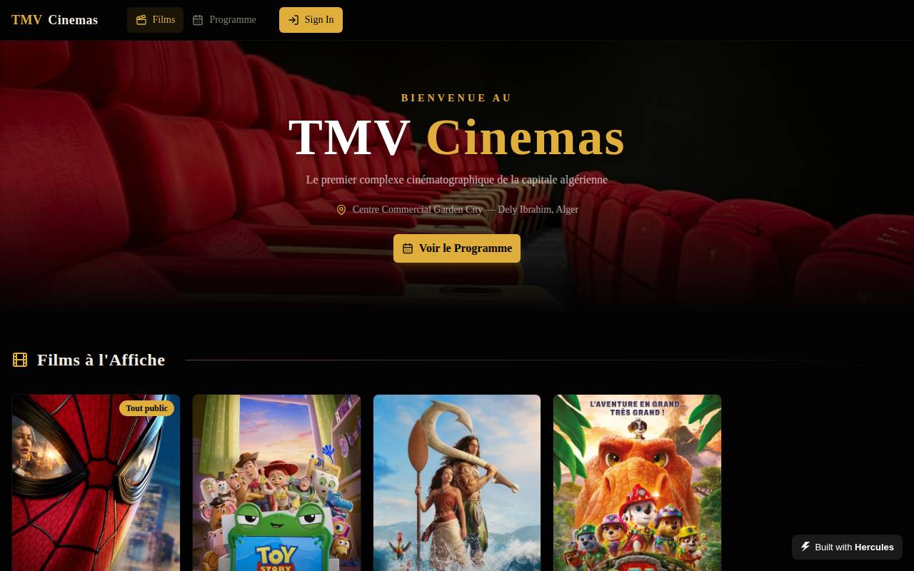 Screenshot of cine-agenda-724751.onhercules.app