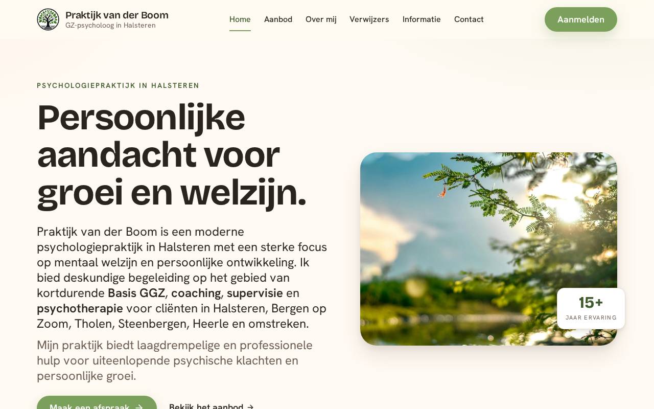 Screenshot of praktijkvanderboom.nl