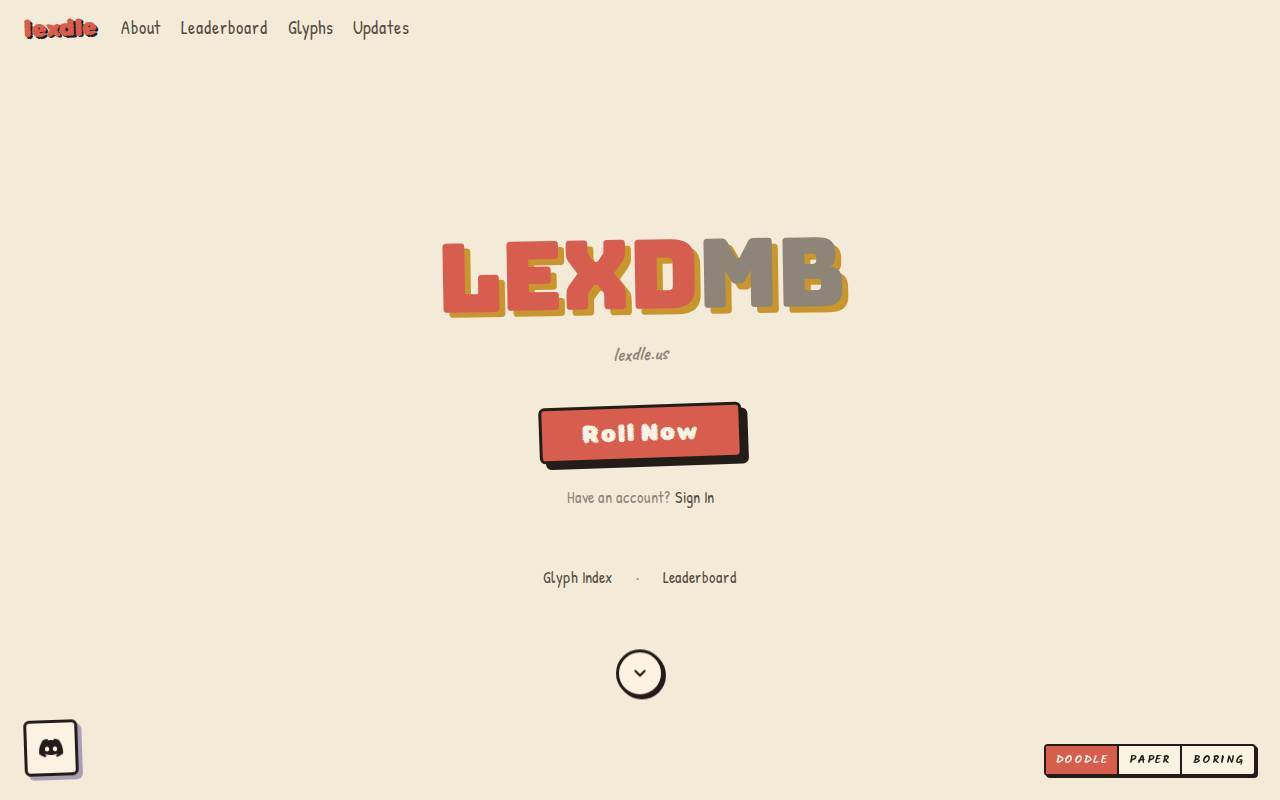 Screenshot of lexdle.us