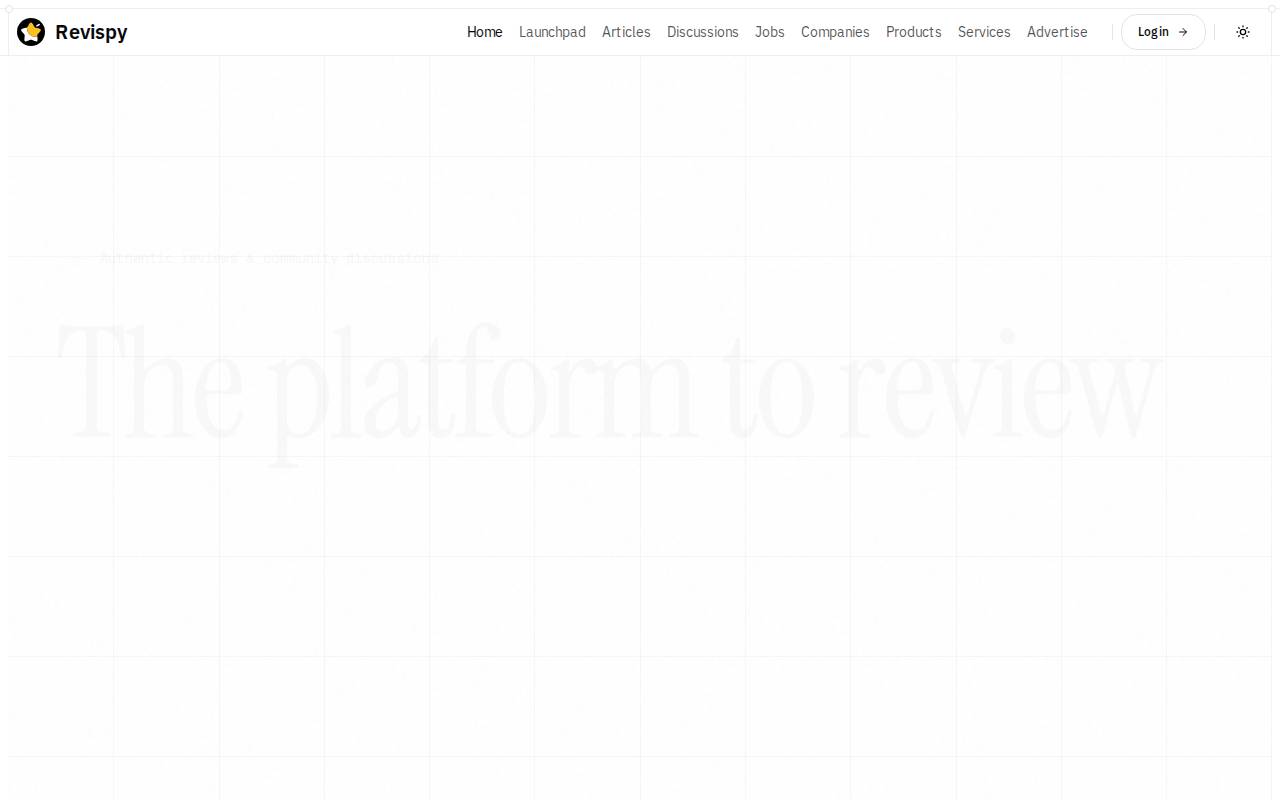 Screenshot of revispy.com