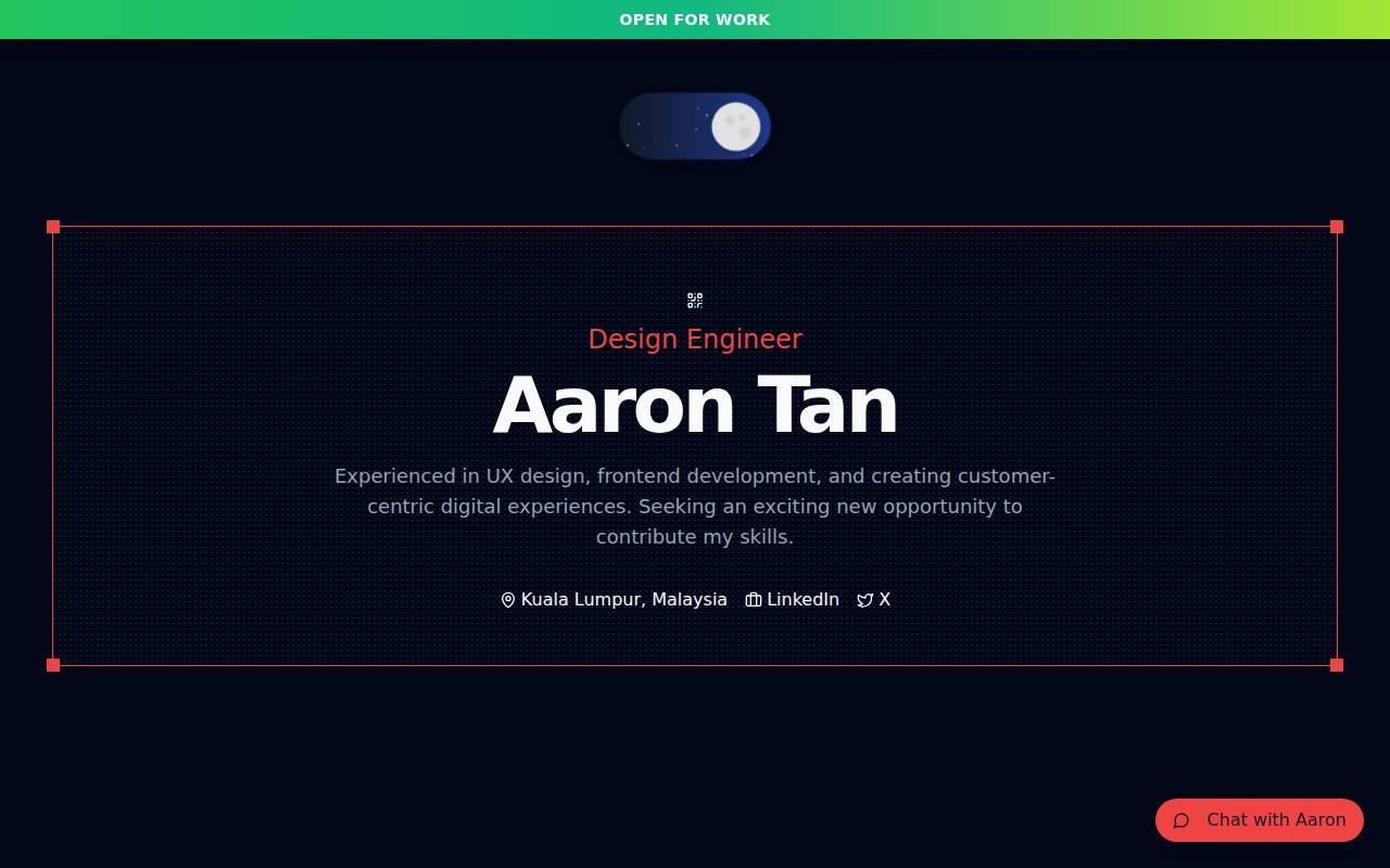 Screenshot of aaron-tbt.lovable.app