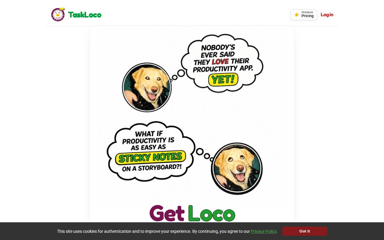 Screenshot of taskloco.com