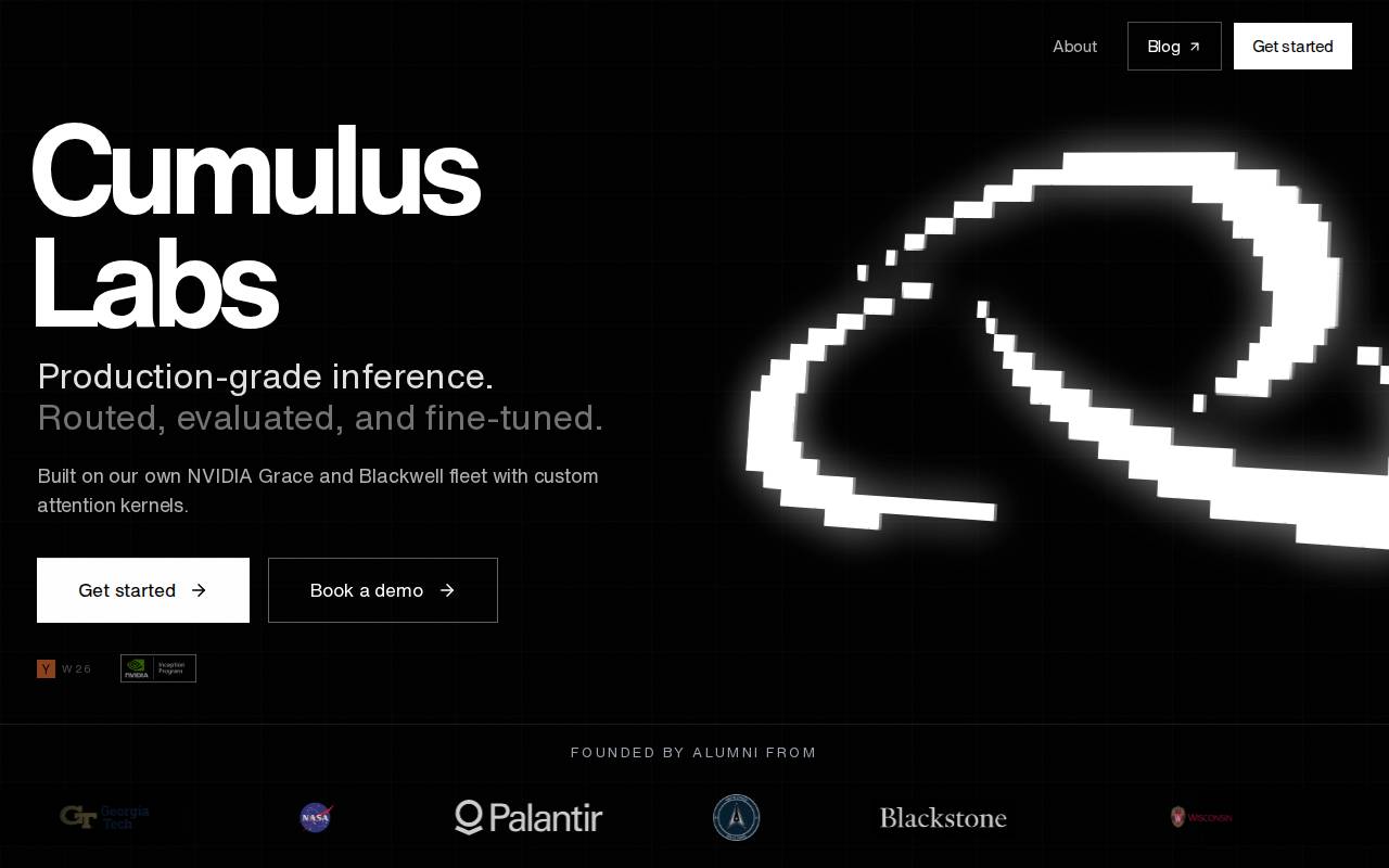 Screenshot of cumuluslabs.io