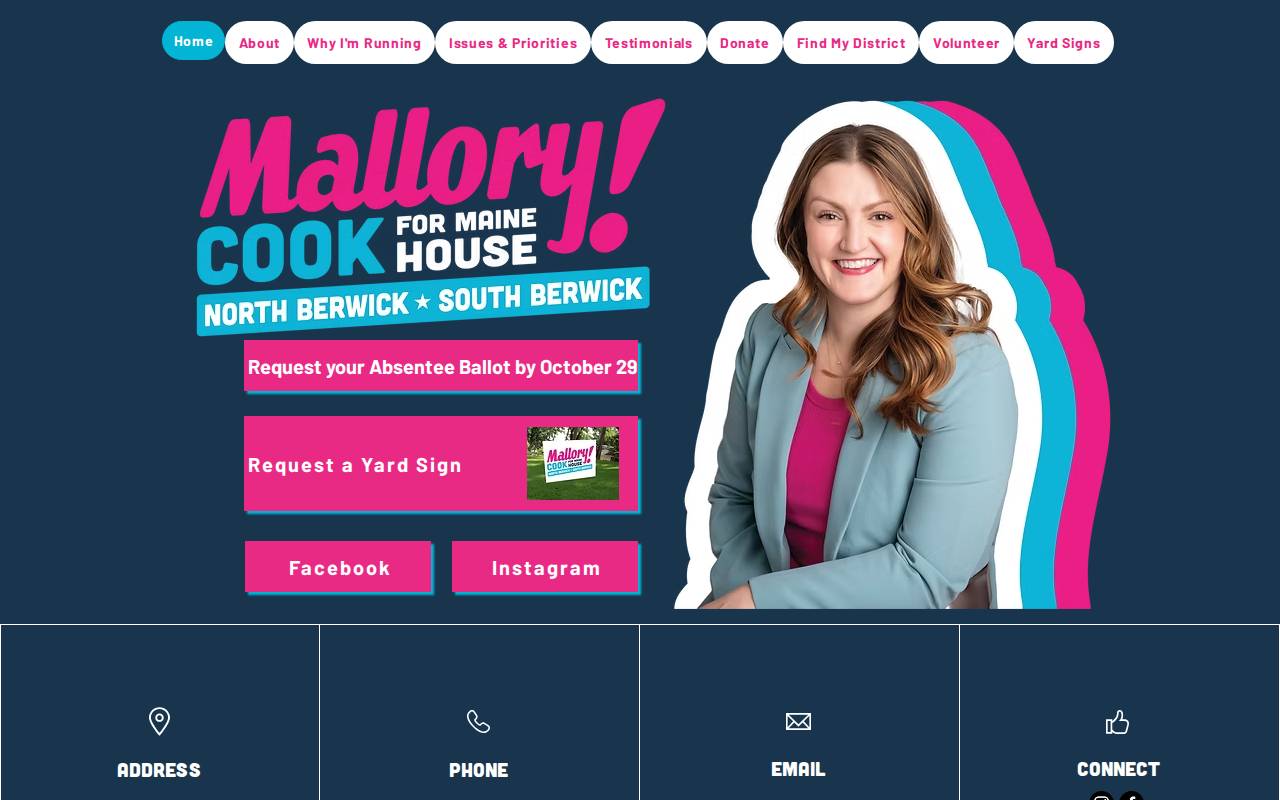 Screenshot of mallorycookformaine.com