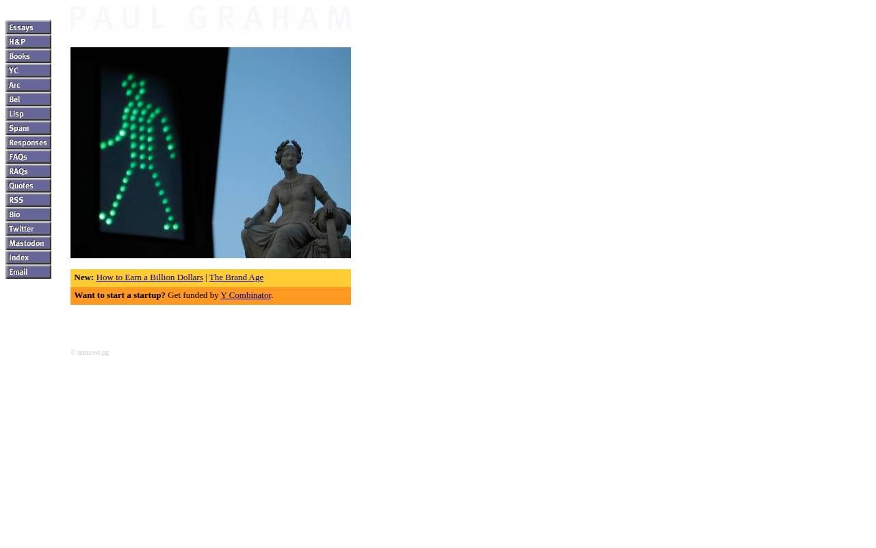 Screenshot of paulgraham.com