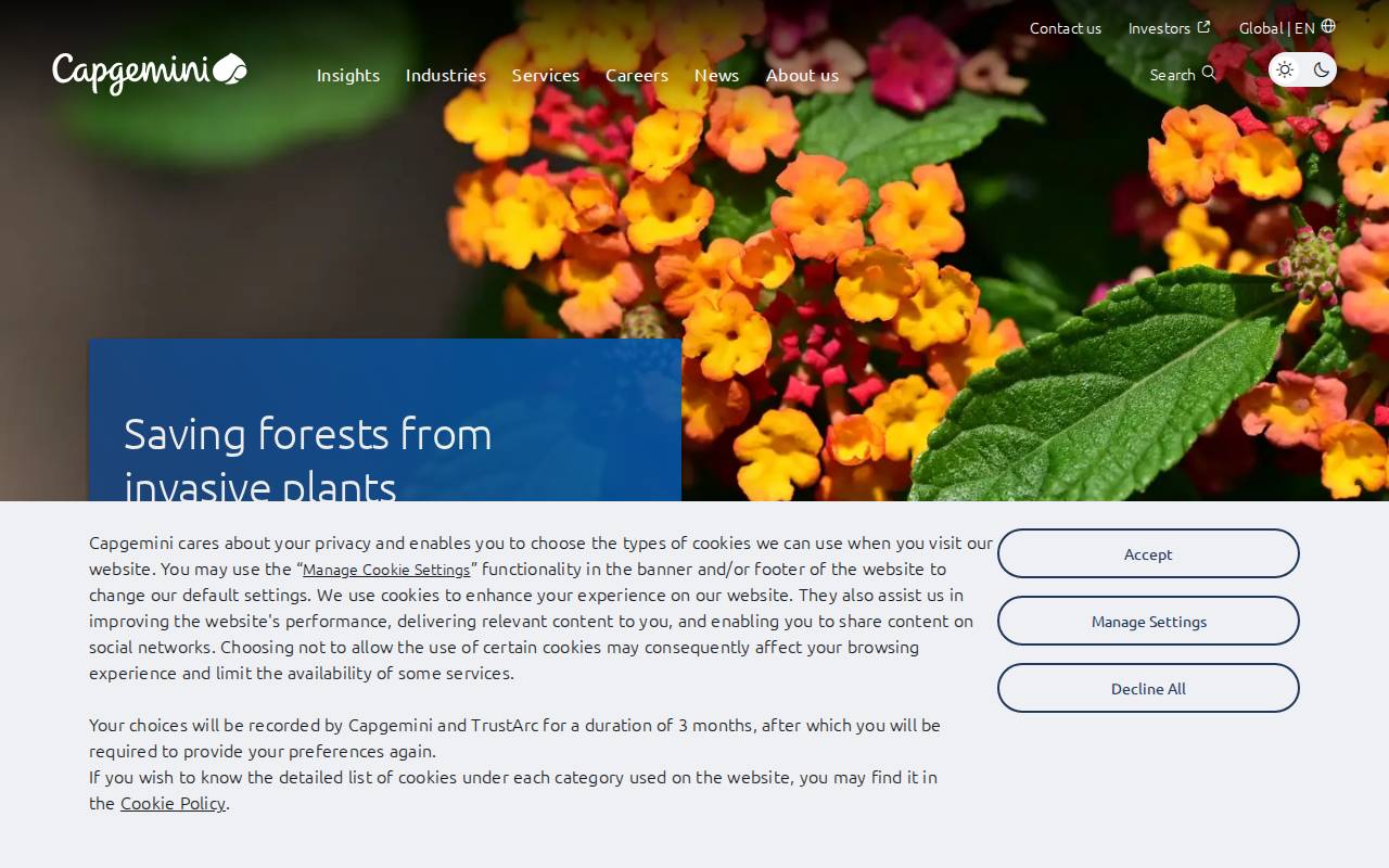 Screenshot of capgemini.com