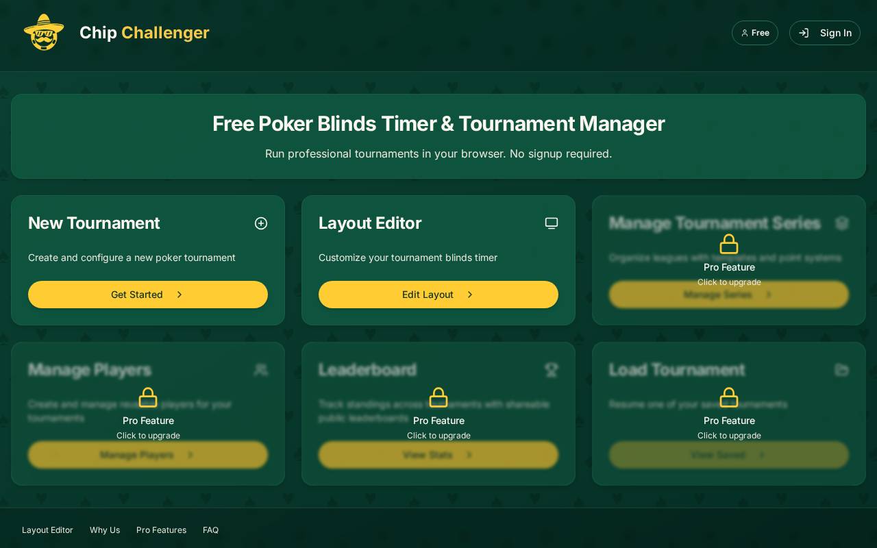 Screenshot of chipchallenger.com