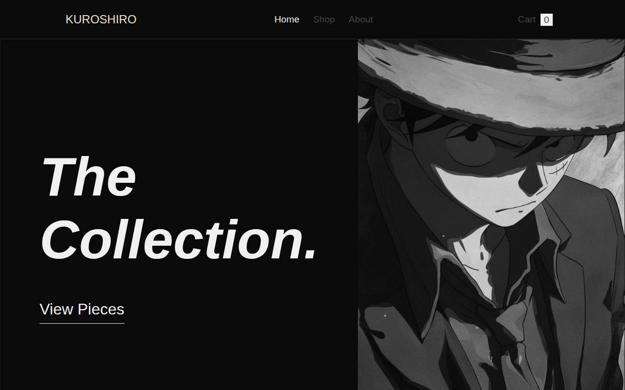 Screenshot of kuroshiro-shop.vercel.app