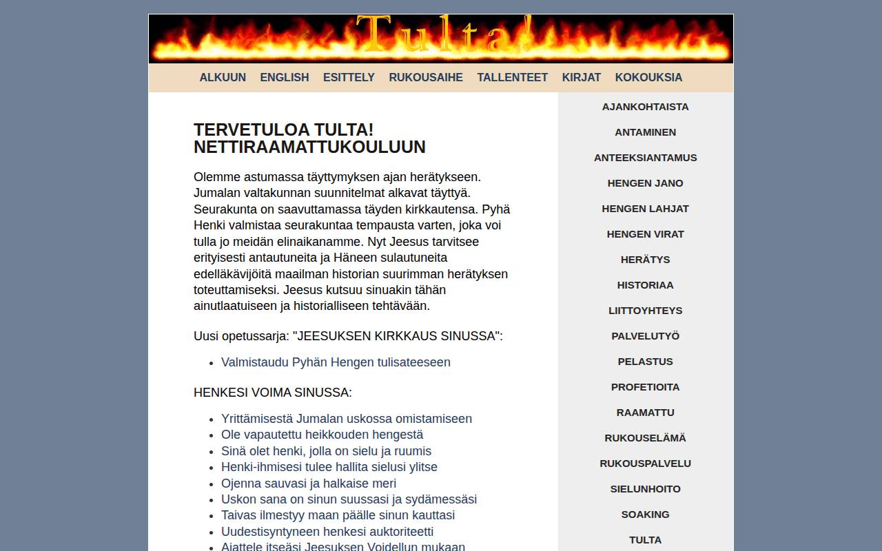 Screenshot of tulta.net