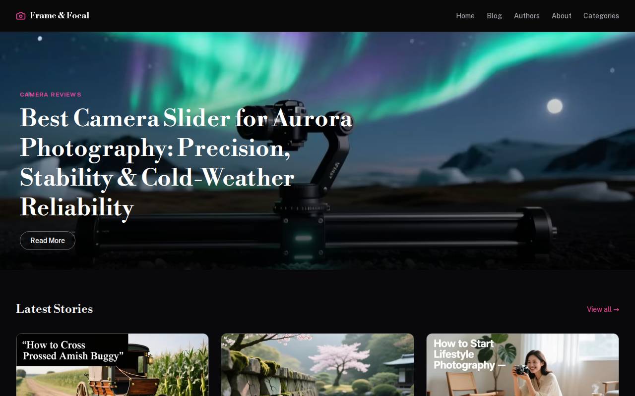 Screenshot of frameandfocal.com