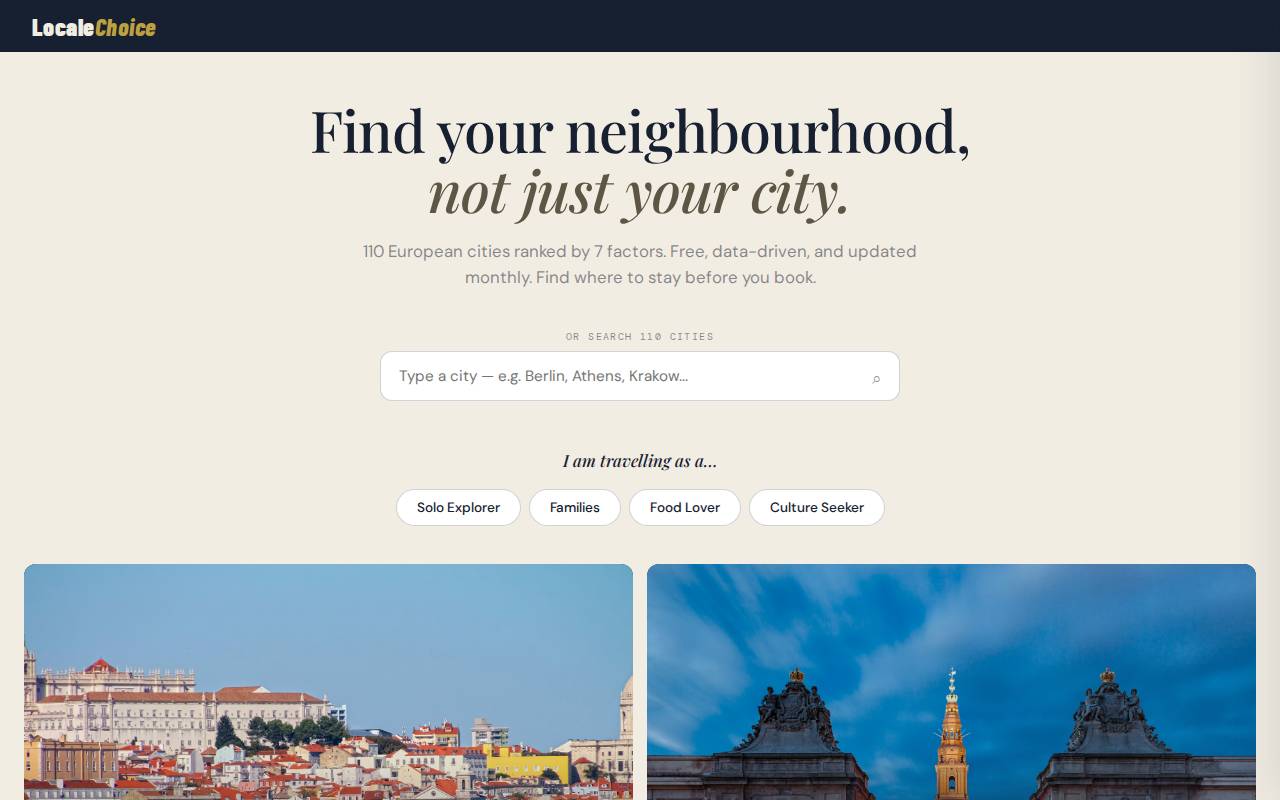 Screenshot of www.localechoice.com