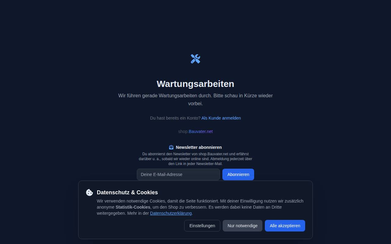Screenshot of bauvater.net