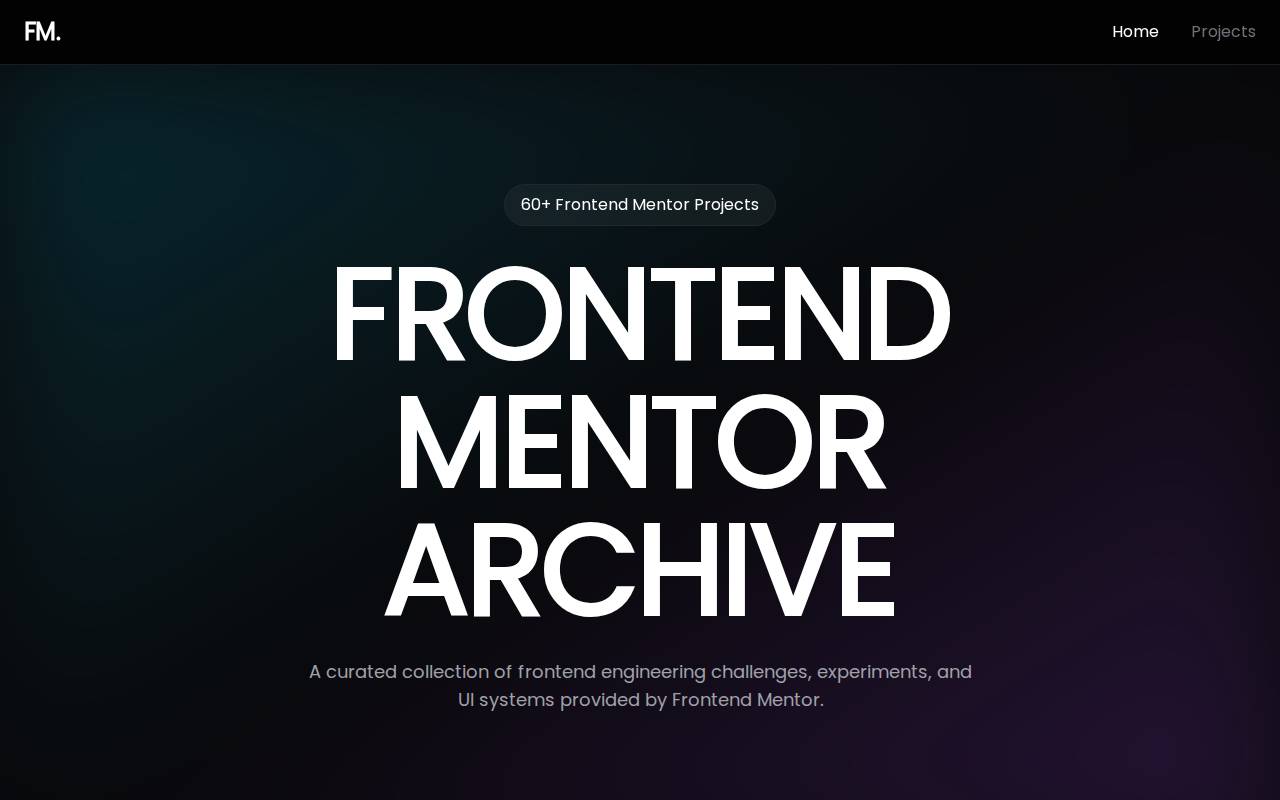 Screenshot of fm-archive.vercel.app