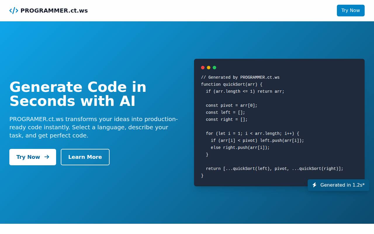 Screenshot of programer.ct.ws
