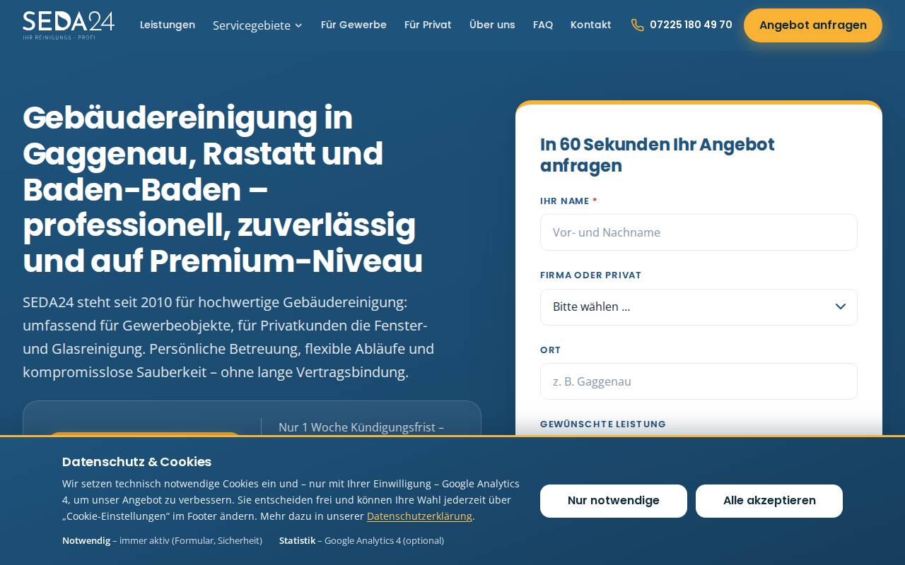 Screenshot of seda24.de