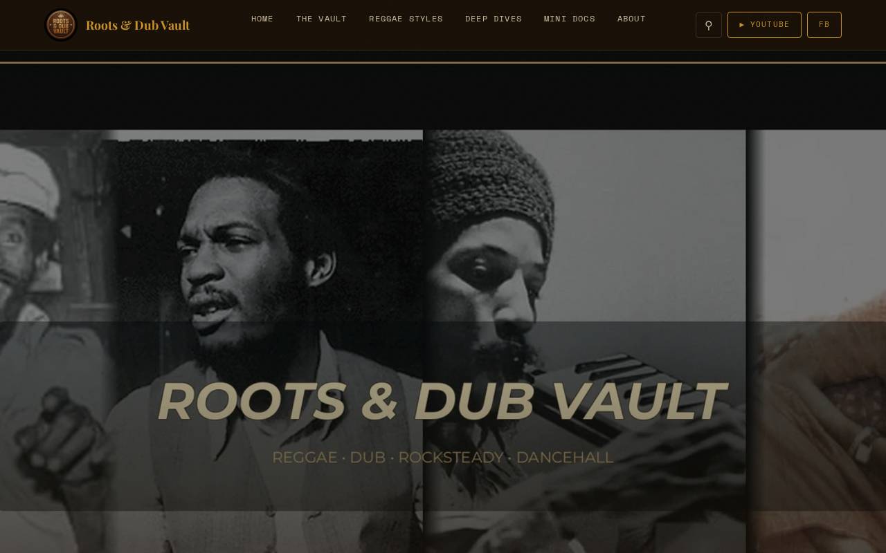 Screenshot of rootsdubvault.com
