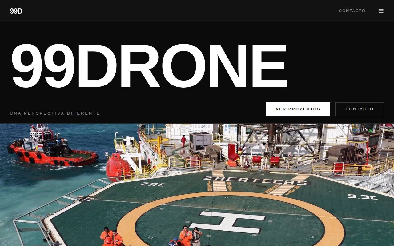 Screenshot of 99drone.mx