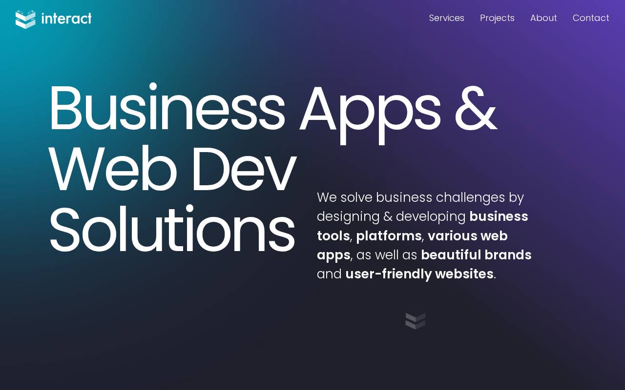 Screenshot of interact.ro