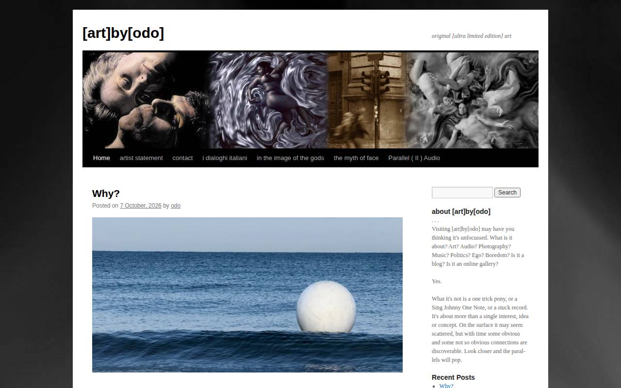 Screenshot of artbyodo.net