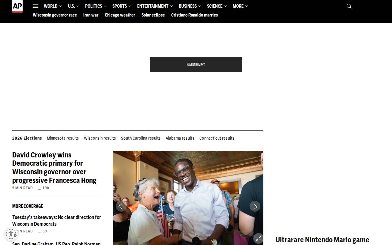 Screenshot of apnews.com