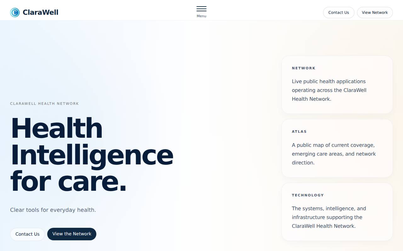 Screenshot of clarawellhealth.com