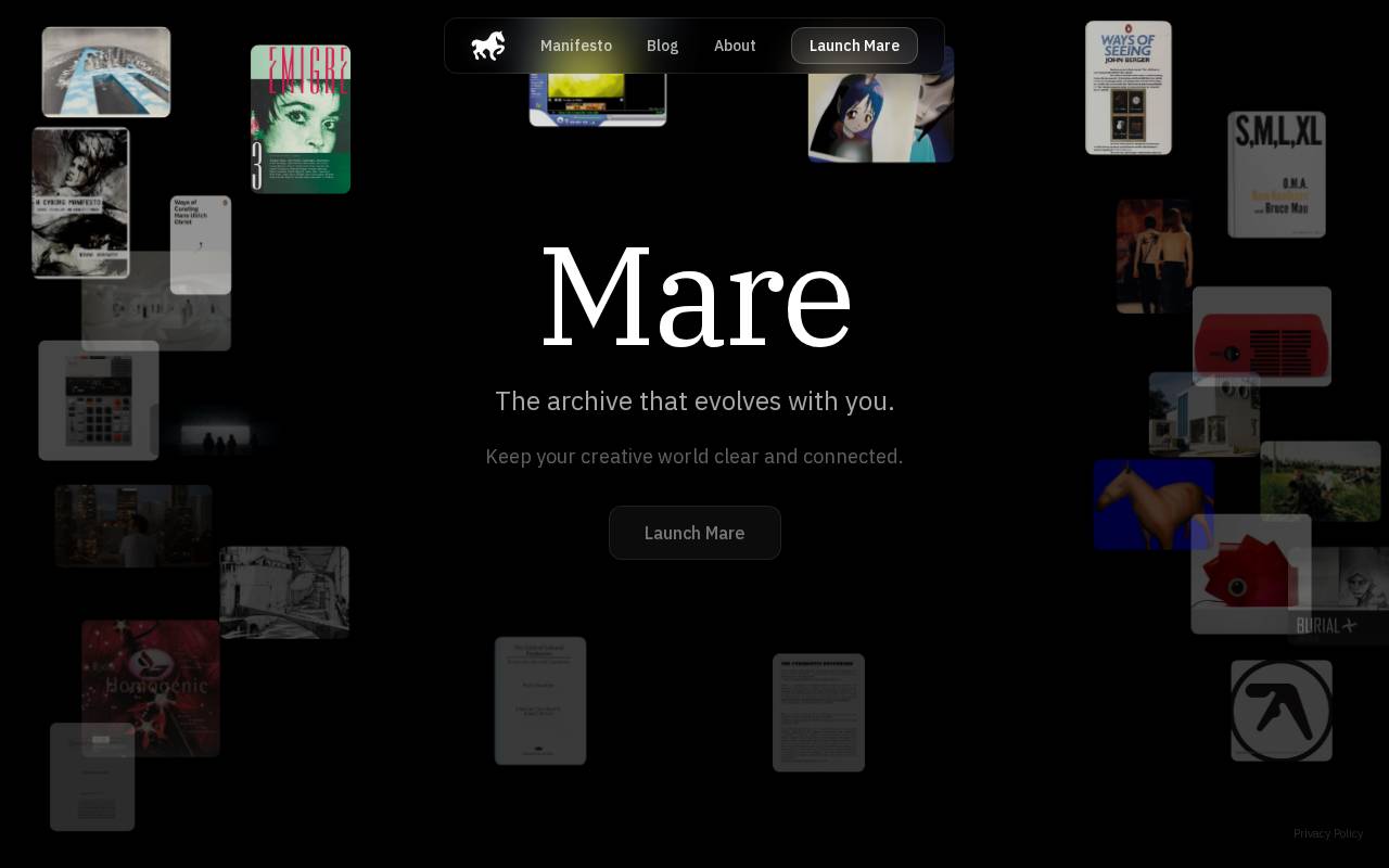 Screenshot of mare.run
