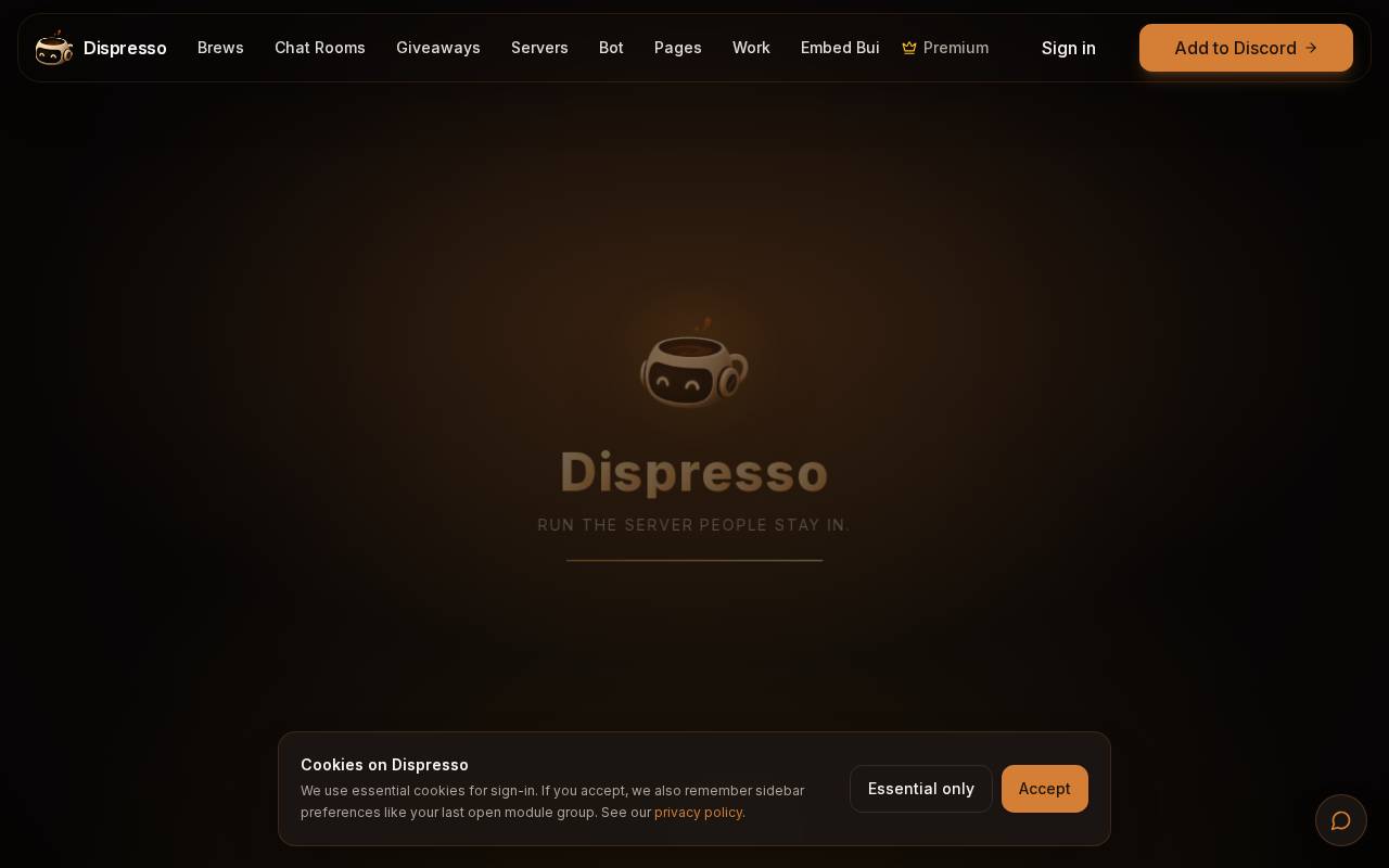 Screenshot of dispresso.co