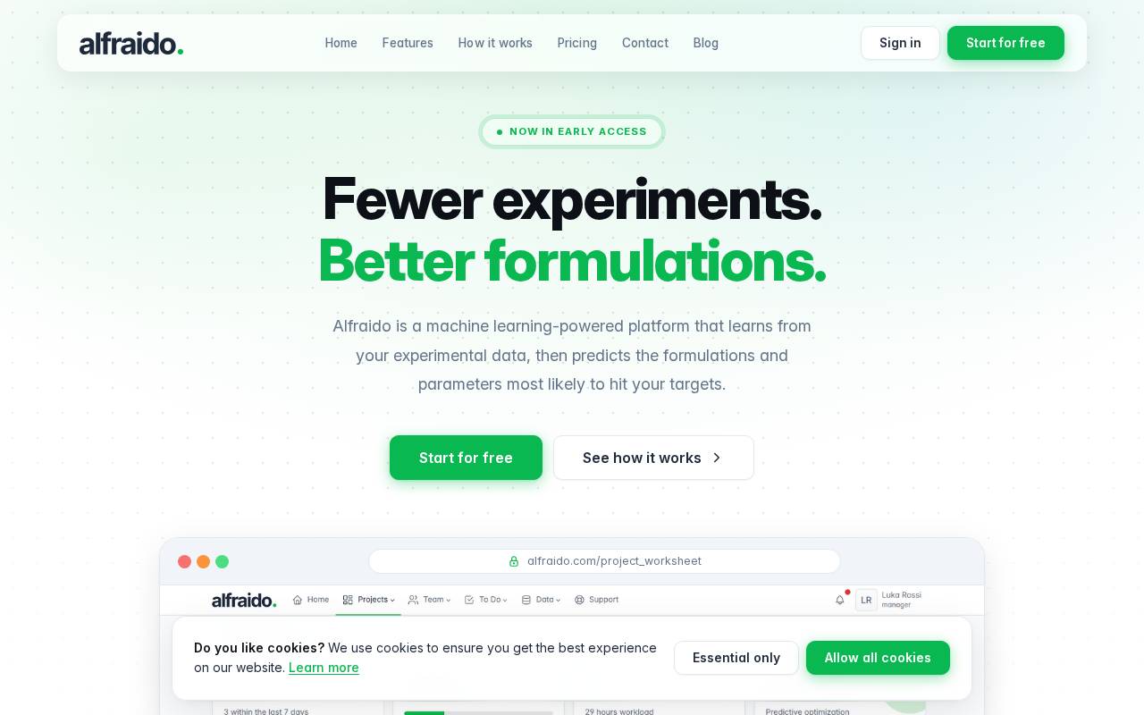 Screenshot of alfraido.com