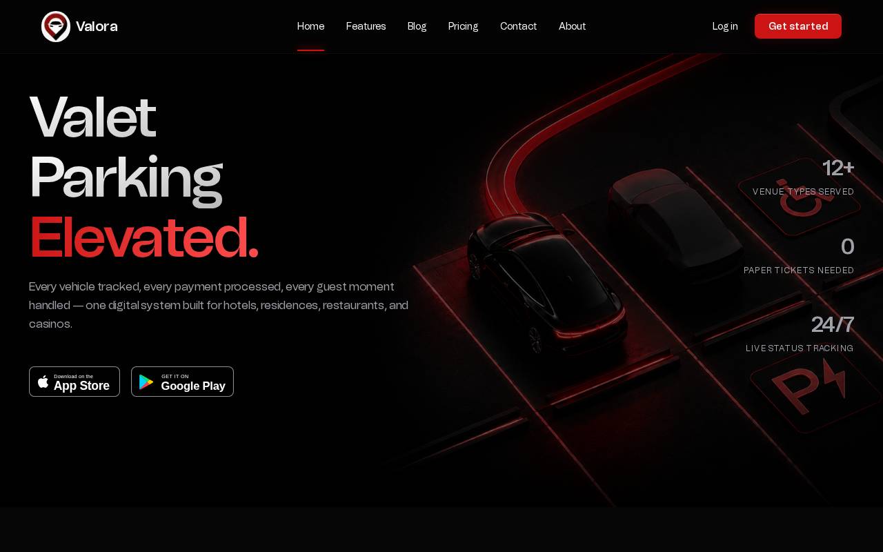 Screenshot of www.valoravalet.com
