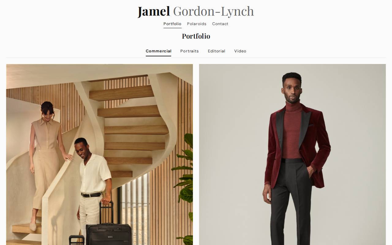 Screenshot of jamelthemodel.com