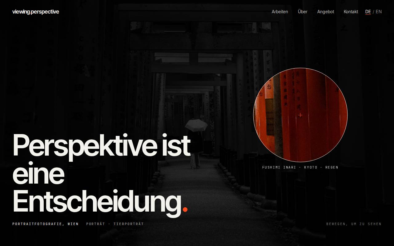 Screenshot of viewingperspective.com
