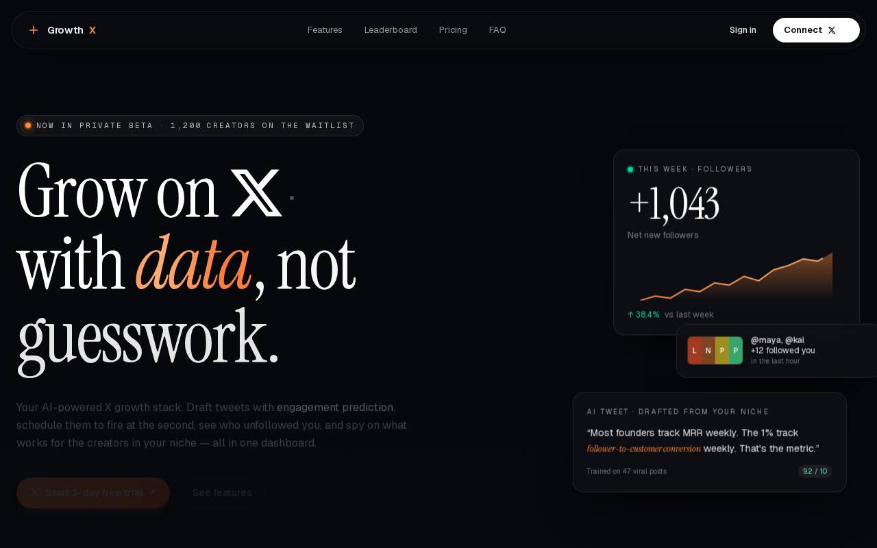 Screenshot of growthx.so