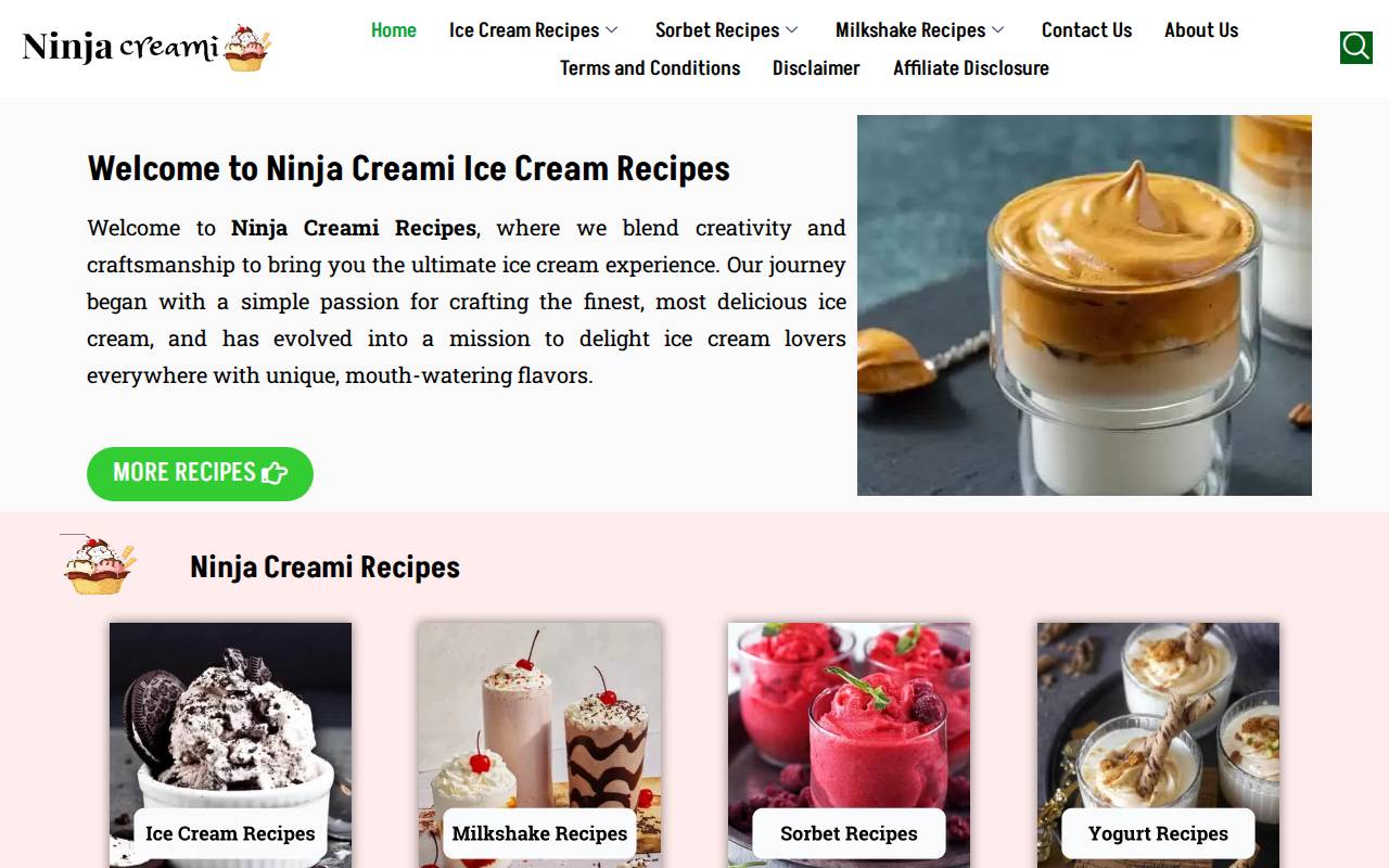 Screenshot of ninjacreamiicecream.com