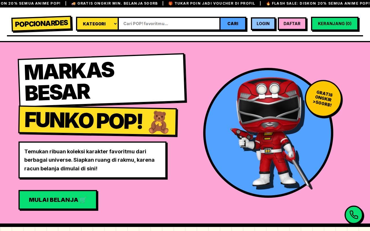 Screenshot of pt.cornermoji.site