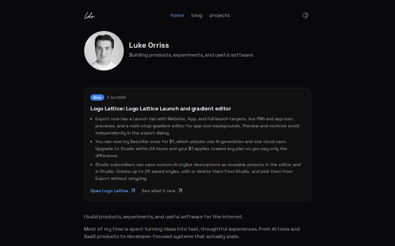 Screenshot of ldo.dev