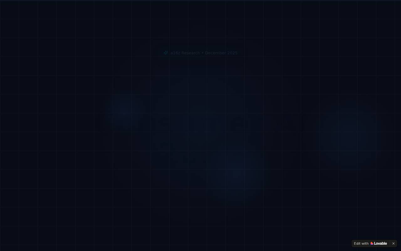 Screenshot of a16z-2025ai.lovable.app
