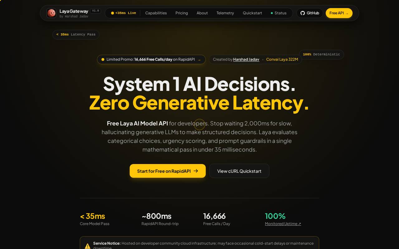 Screenshot of laya.harshad.eu.org