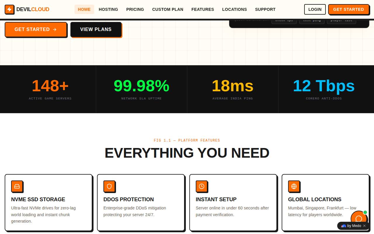 Screenshot of devilcloud.fun