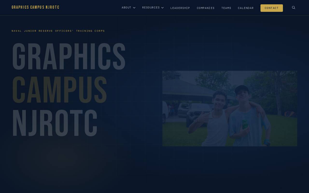 Screenshot of graphicscampusnjrotc.com
