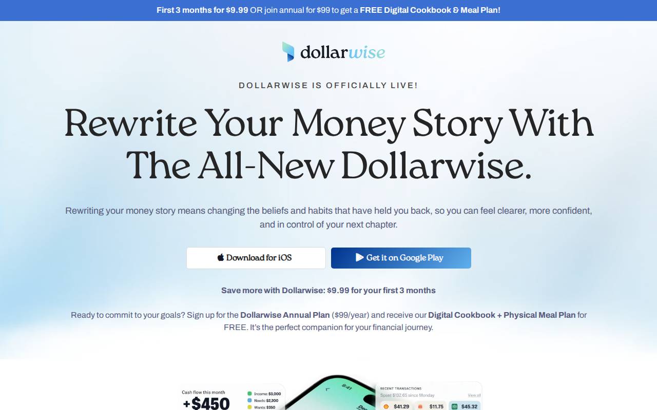 Screenshot of dollarwise.com