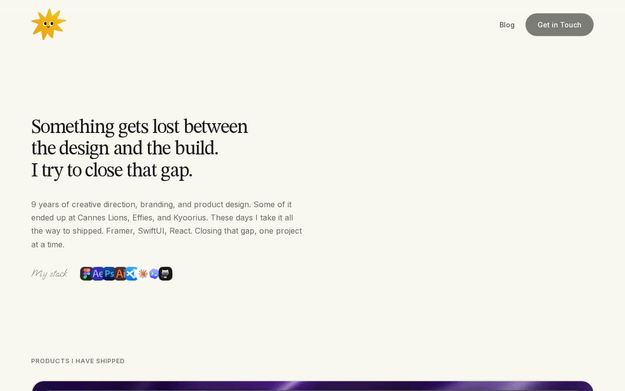 Screenshot of sunnyjoshi.com