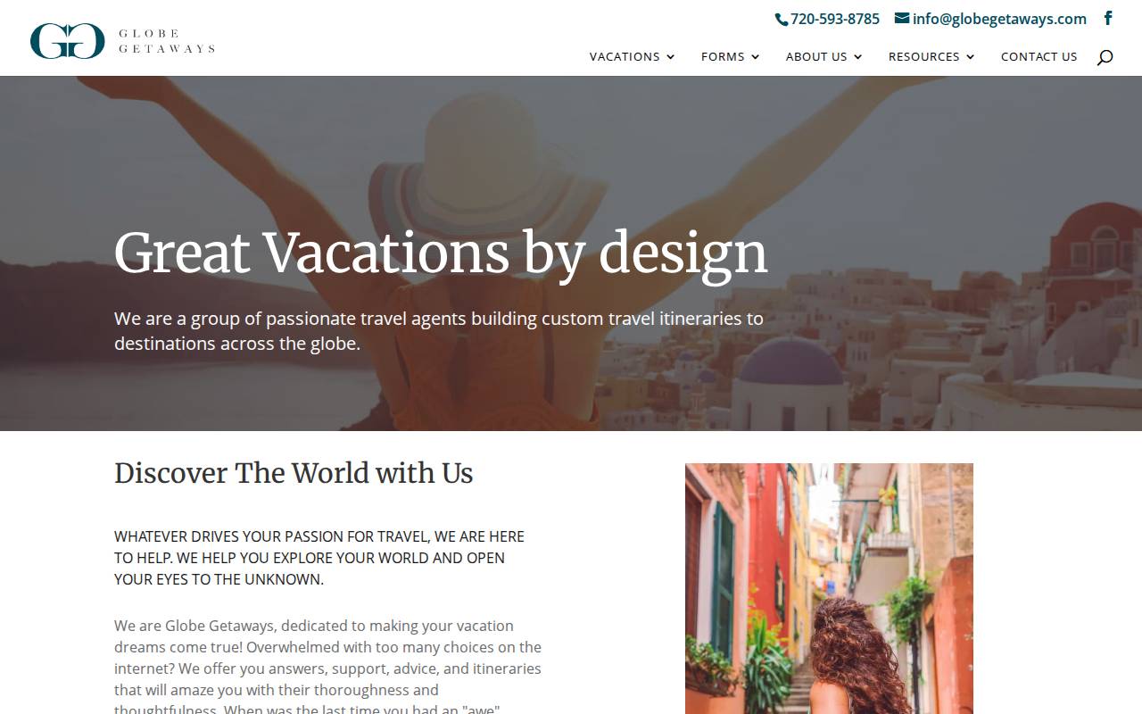 Screenshot of globegetaways.com