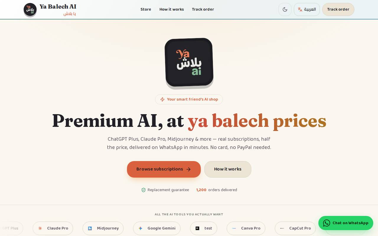 Screenshot of yabalech-ai.vercel.app